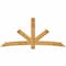Ekena Millwork Alberta Rough Sawn Timber Gable Bracket, Western Red Cedar, 96"W x 44"H x 2"D x 6"F, 11/12 Pitch GBW096X44X0206ALB00RWR - alternate 1